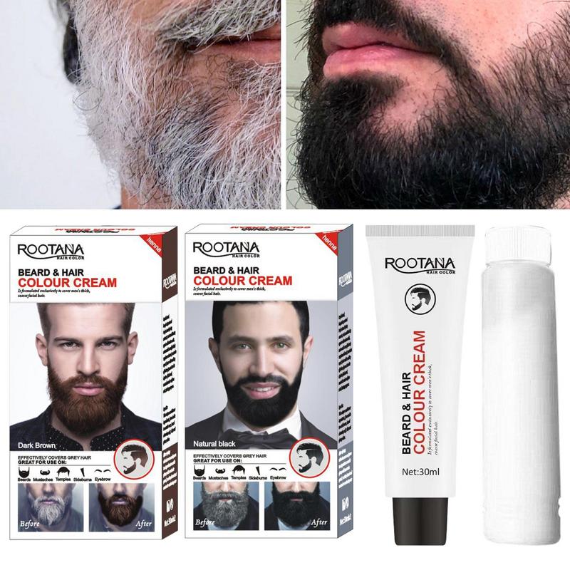 Hair Care Lotion - 2 sztuk/zestaw mężczyźni wydajna broda czarny
