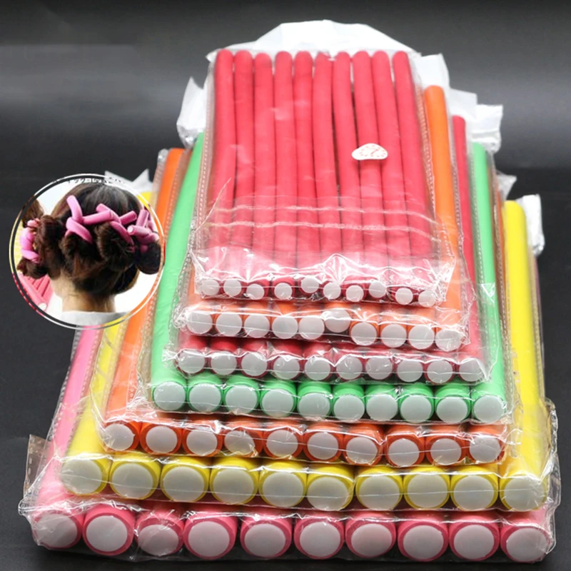 Hair Roller Set Flexi - 10 sztuk/zestaw pręt do utwardzania włosów