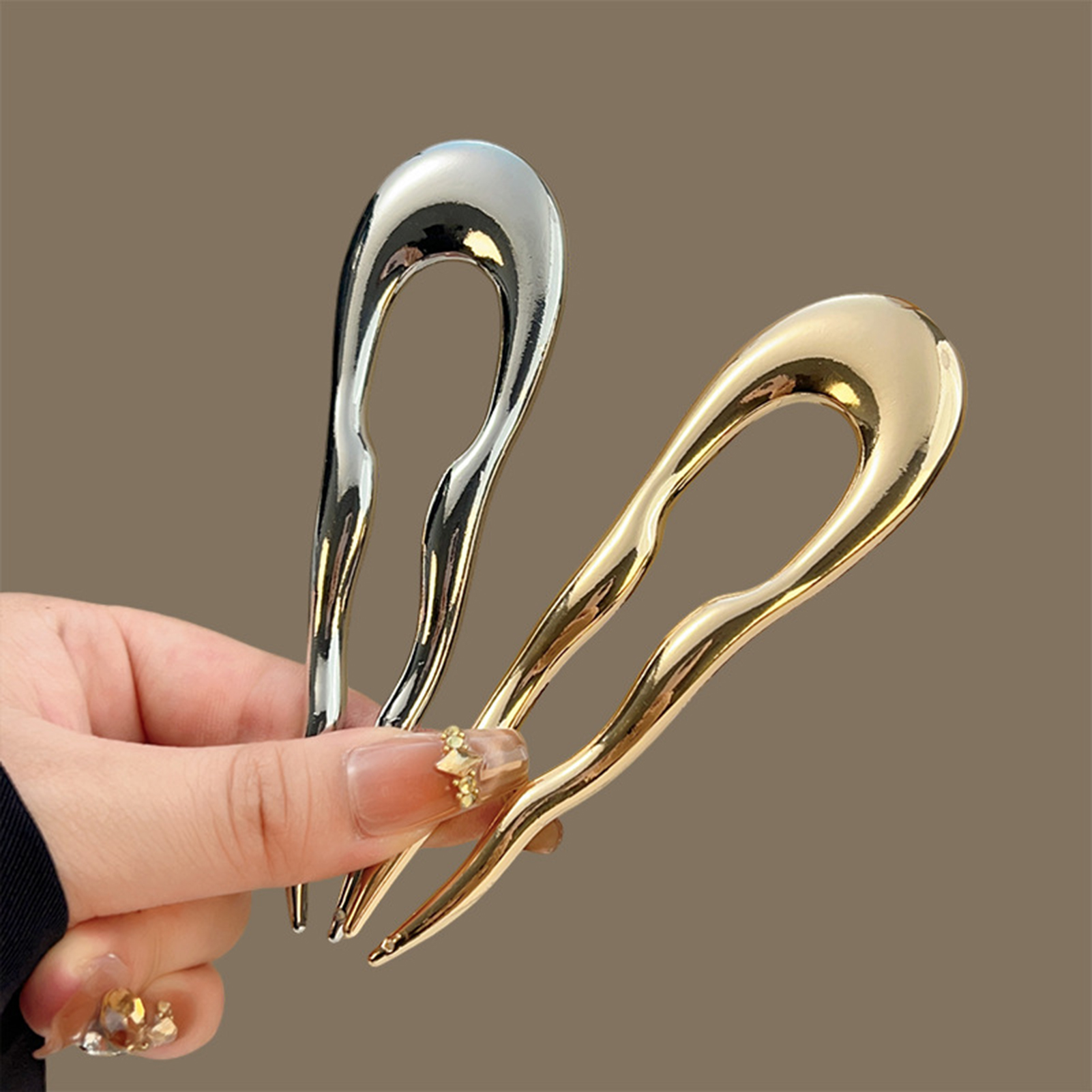 Hair Care Guide - Proste metalowe wsuwki do włosów ze
