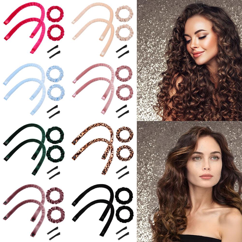 Hair Roller Set Flexi - 6 SZT. Bezgrzewczy Zestaw Opasek do