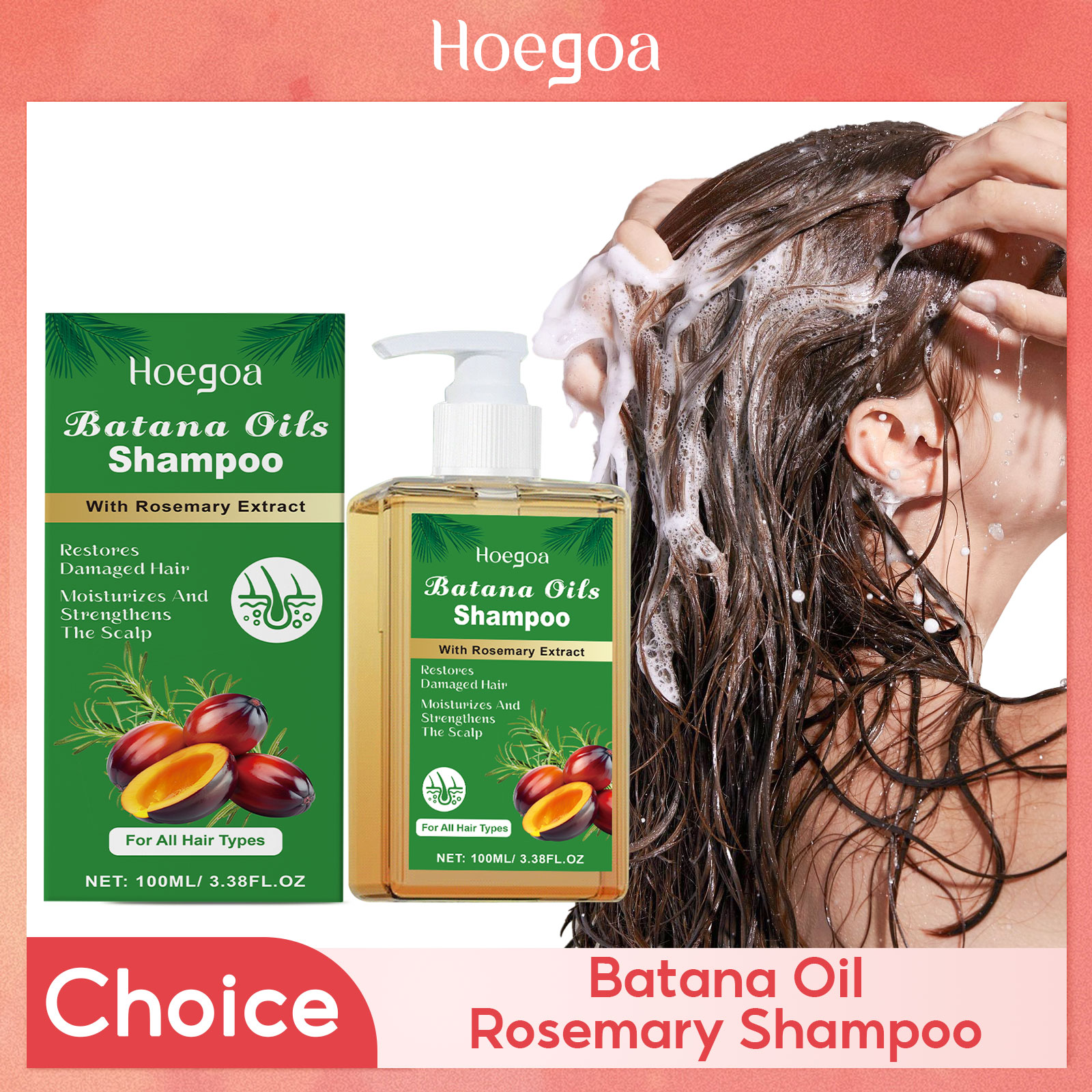Hair Care Dandruff - Czysty szampon Batana Wzmocnienie włosów Nawilżający