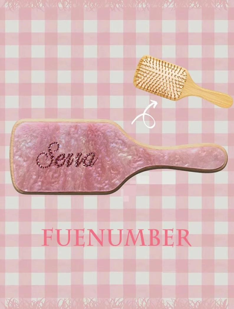 Hair Care Names - Spersonalizowana szczotka do włosów Duży rozmiar