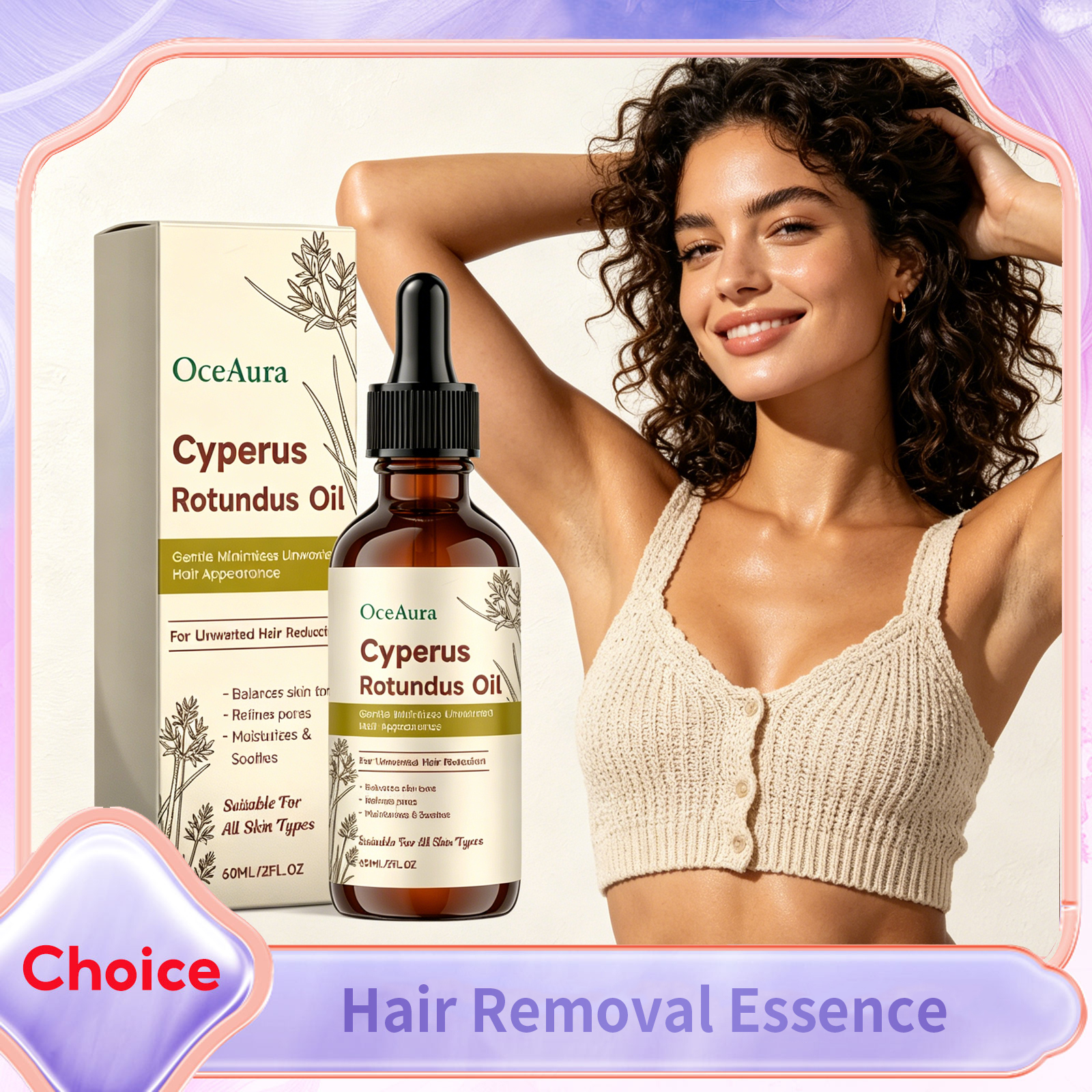 Hair Care Essence - Olejek do depilacji Cyperus Rotundus Wygładza