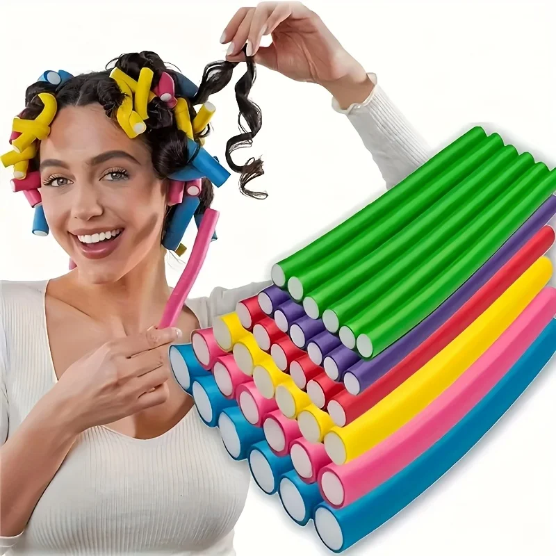 Hair Roller Set Flexi - Wałki do włosów/Flex Rods do włosów/Elastyczne