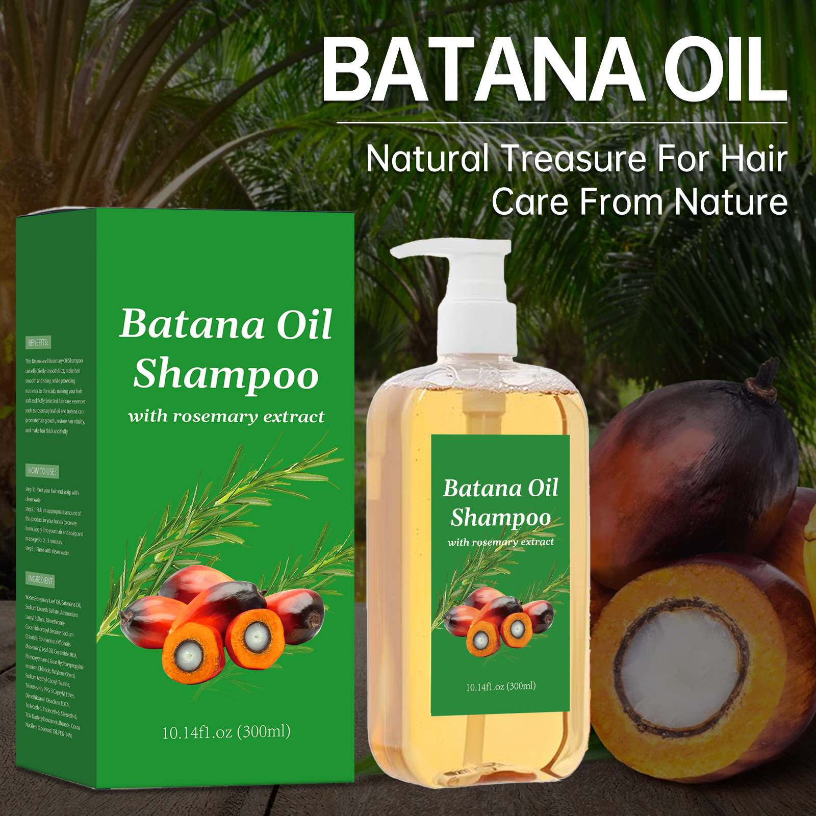 Szampon z olejem batanowym 300 – Hair Care Dandruff recenzja i cena