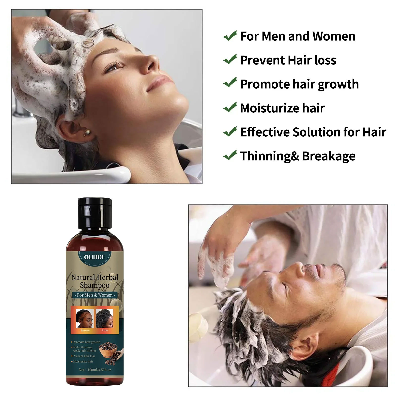 OUHOE Szampon na porost włosów – Hair Care Dandruff recenzja i cena