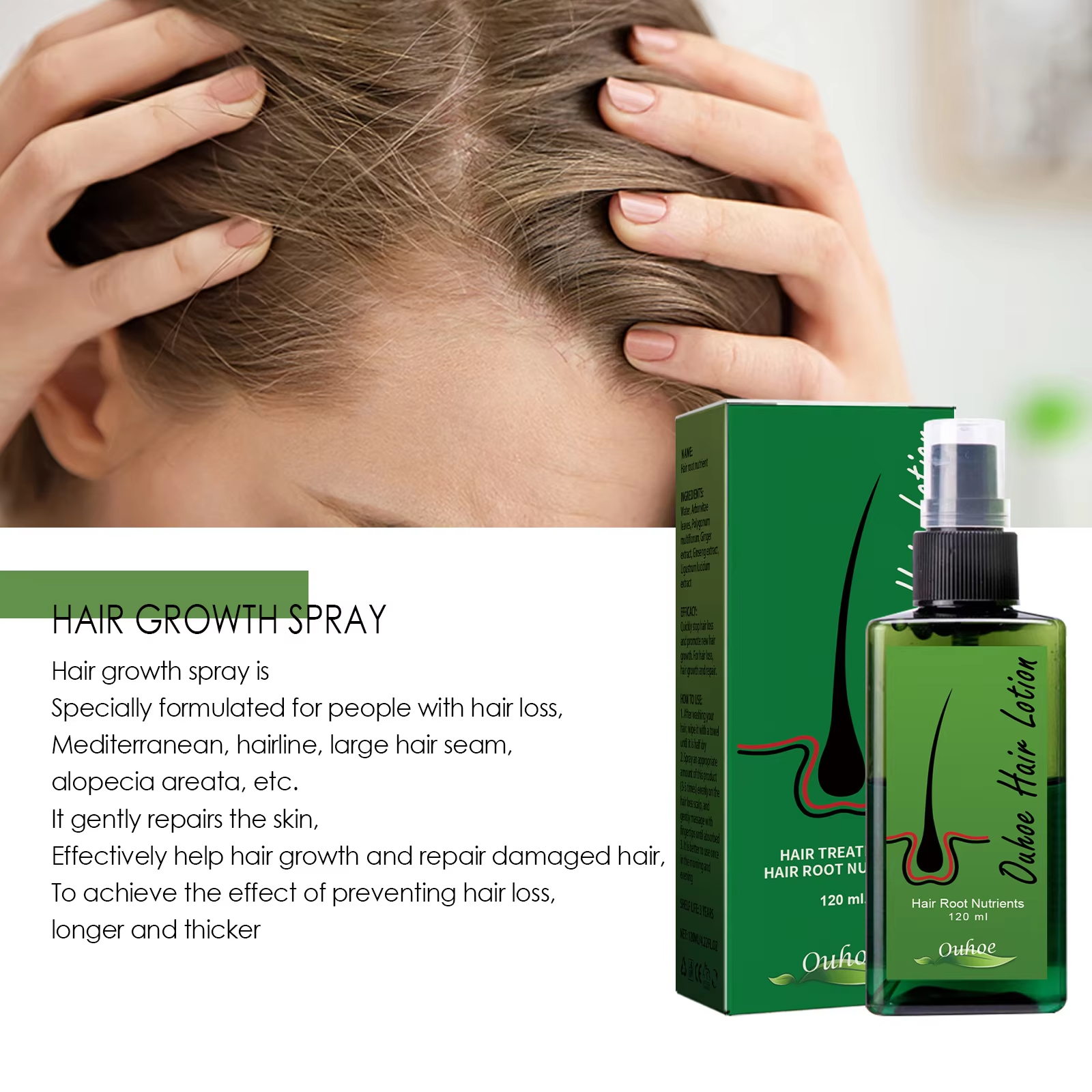 Spray na porost włosów dla męż – Hair Care Essence recenzja i cena