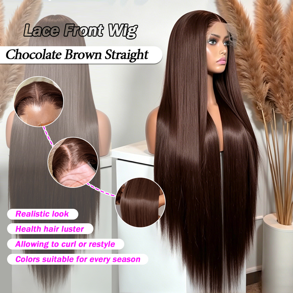 Peruka typu HD Chocolate Brown – Lace Front Wig recenzja i cena