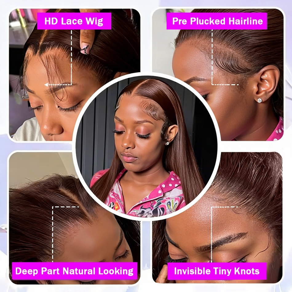 Peruka typu HD Chocolate Brown – Lace Front Wig recenzja i cena
