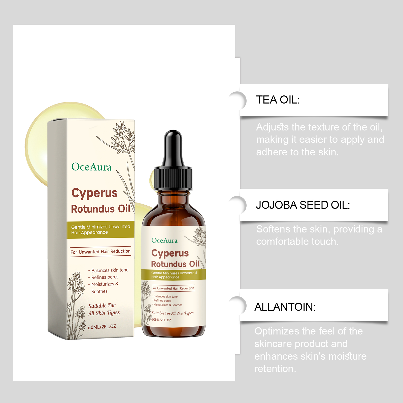 Olejek do depilacji Cyperus Ro – Hair Care Essence recenzja i cena