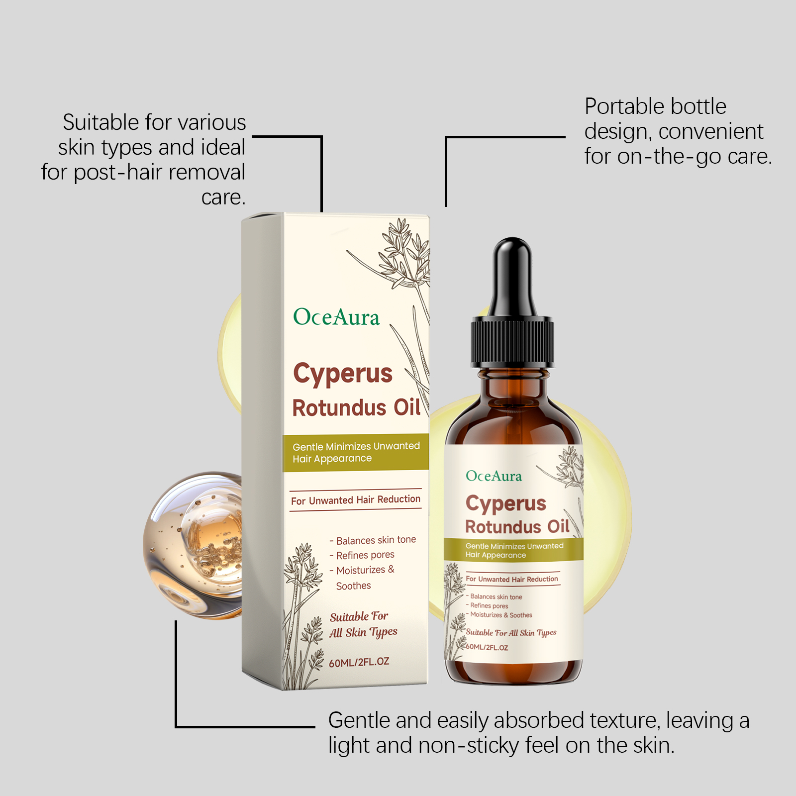 Olejek do depilacji Cyperus Ro – Hair Care Essence recenzja i cena